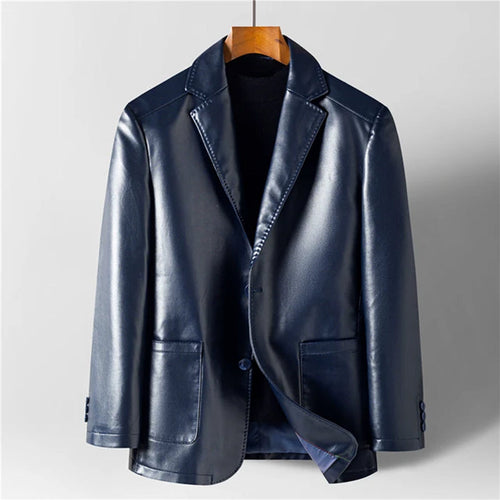 Augustine - Men's Notch Lapel Blazer Jacket with Button Closure