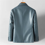 Augustine - Men's Notch Lapel Blazer Jacket with Button Closure