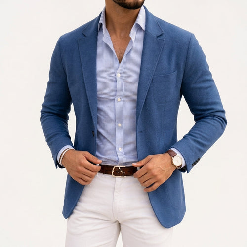 Aldrich - Men's Notch-Lapel Knit Blazer