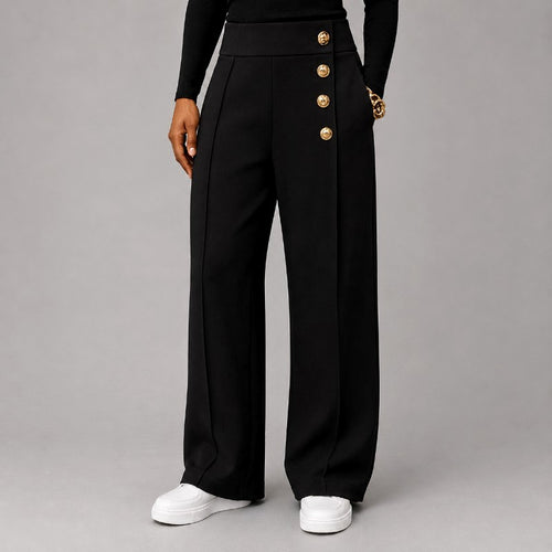 Andre - Men's High-Waist Pleated Wide-Leg Pants 1