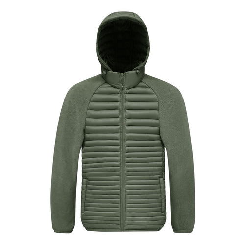 Arlo - Men's Hooded Puffer Quilted Fleece Jacket 1