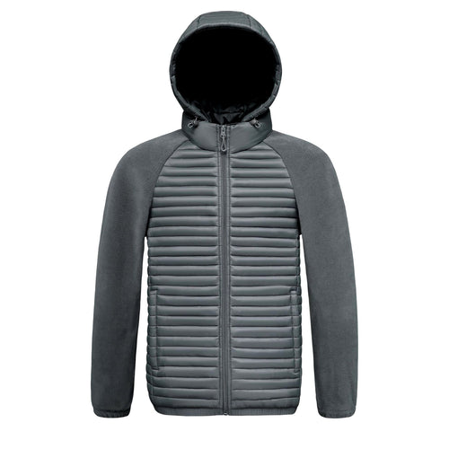 Arlo - Men's Hooded Puffer Quilted Fleece Jacket 2