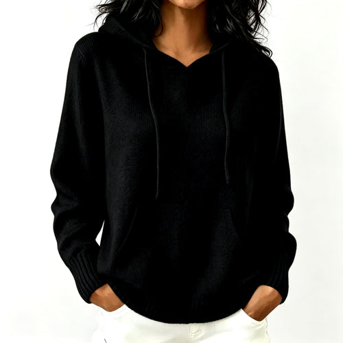 Athena - Women's Cable Oversized Hooded Sweater 2