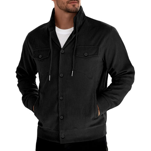 Braylon - Men's Corduroy Button-Up Jacket with Pockets 1