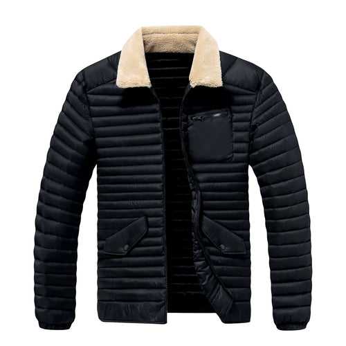 Bruce – Men's Insulated Puffer Jacket with Sherpa Collar 1
