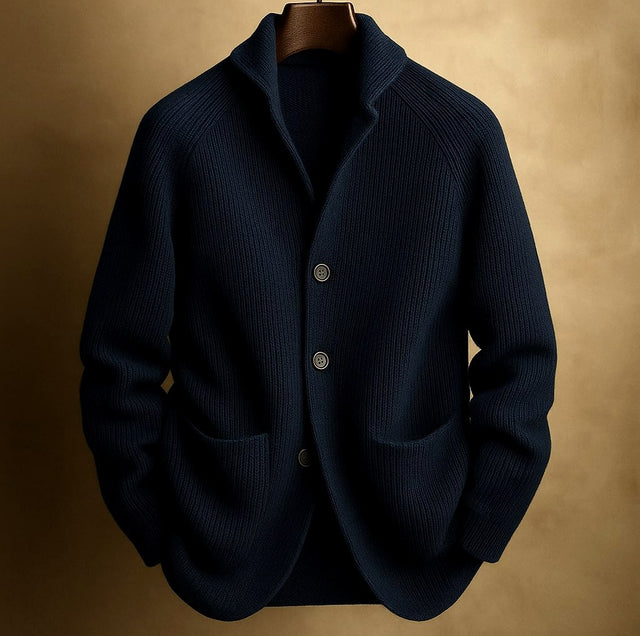Falco - Men's Ribbed Shawl Collar Cardigan 5
