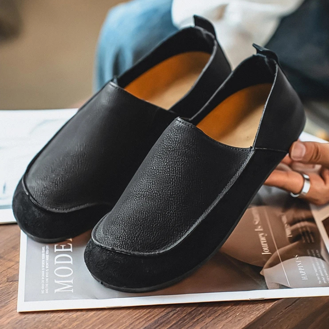 Finn - Men's Suede Round-Toe Slip-On Loafers