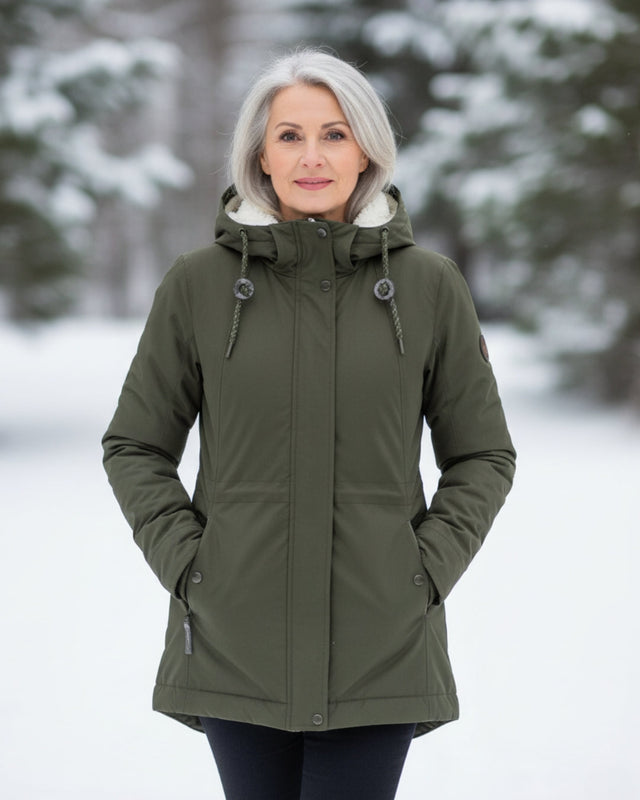 Janna - Women's Reversible Sherpa Parka with Long Silhouette