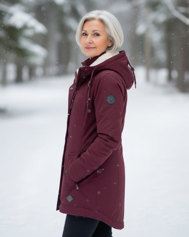 Janna - Women's Reversible Sherpa Parka with Long Silhouette