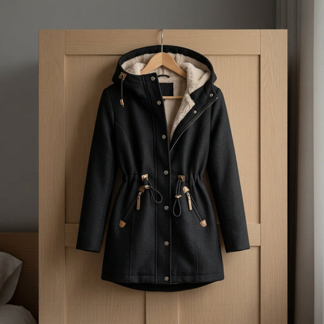 Kyla - Women's Drawstring Parka with Fleece-Lined Hood
