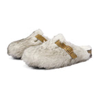 Margery - Women's Faux-Fur Buckle Clogs