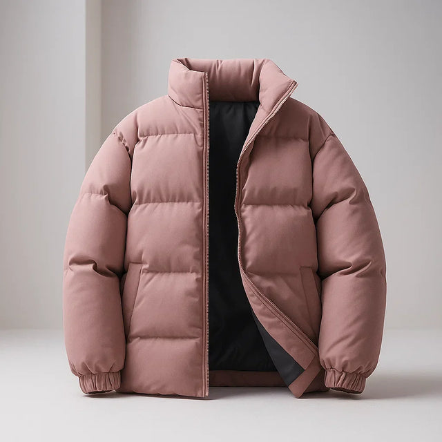 Raiven- Men's Quilted Puffer Jacket with Stand Collar