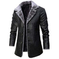 Reinhard - Men's Faux-Fur Lined Leather Coat