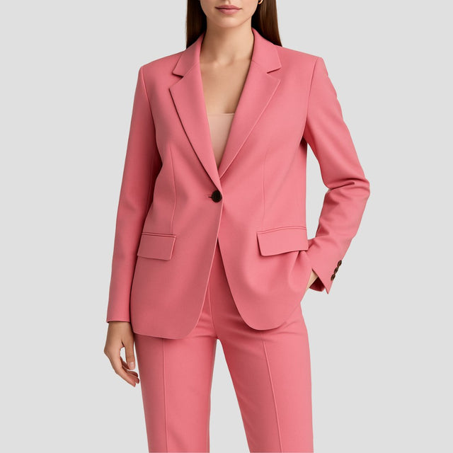 Tiffany - Women's Single-Button Blazer Suit with Straight-Leg Trousers