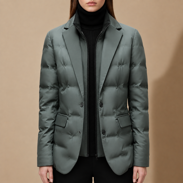 Vivienne - Women's  Quilted Button-Front Jacket